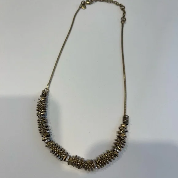 Vintage J Crew Gold Tone Chunky Necklace Women’s Jewelry Fashion Stylish - Picture 8 of 9